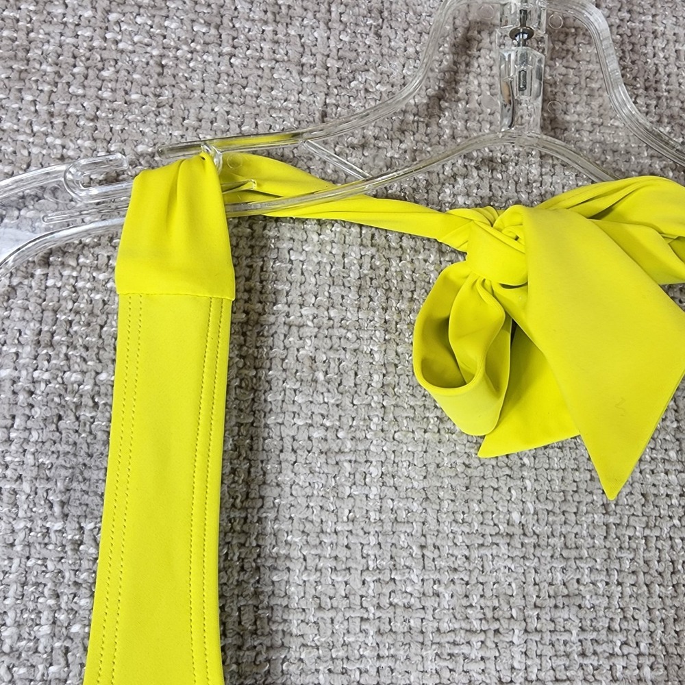 Boden Kefalonia Halterneck Swimsuit Navy Yellow Womens 12R Colourblock One Piece - Picture 4 of 12